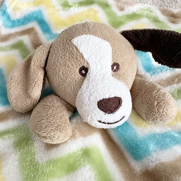 Little Miracles Plush Brown White Puppy Dog Lovey 12” Colorful Costco 2013 - Picture 2 of 4